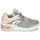 Shoes Girl High top trainers Geox J XLED GIRL Grey / Pink