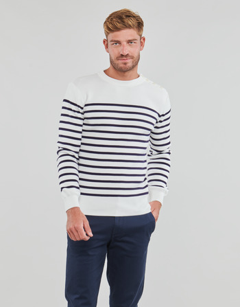 material Men jumpers Armor Lux PULL MARIN GROIX White / Marine