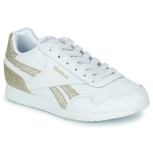 Reebok REEBOK ROYAL CL JOG White / Gold - Fast | Spartoo Europe ! - Shoes top trainers Child €