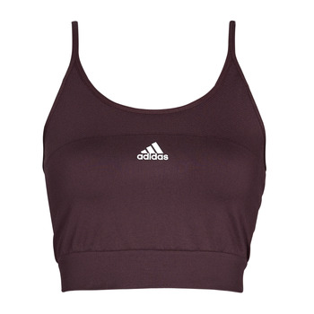 material Women Tops / Sleeveless T-shirts adidas Performance W SML SPAGCROP Bordeaux / Shaded