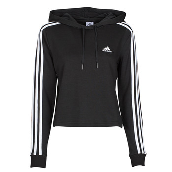 material Women sweaters adidas Performance W 3S FT CRO HD Black