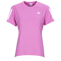 material Women short-sleeved t-shirts adidas Performance OWN THE RUN TEE Lilac / Impulsion