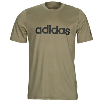 material short-sleeved t-shirts adidas Performance M LIN SJ T Green / Orbit