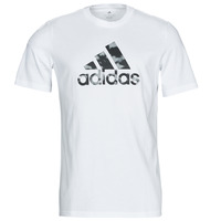 material short-sleeved t-shirts adidas Performance M AWORLD AC G T White