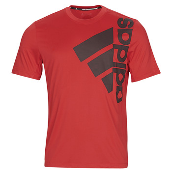 material Men short-sleeved t-shirts adidas Performance T365 BOS TEE Red / Vif