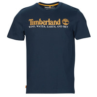 material Men short-sleeved t-shirts Timberland Wind Water Earth And Sky SS Front Graphic Tee Blue / Marine