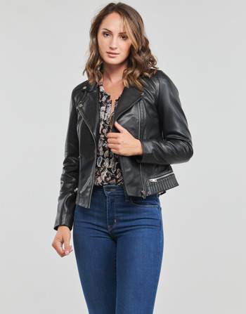discount 63% Black 38                  EU WOMEN FASHION Jackets Leatherette Morgan biker jacket 