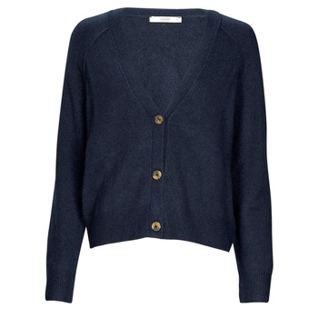 material Women Jackets / Cardigans Esprit buttoned cardig Navy