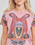 Clothing Women short-sleeved t-shirts Desigual FLOWER Pink
