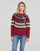 Clothing Women jumpers Desigual BUDDY Red / Black / White
