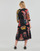 Clothing Women Long Dresses Desigual ODYSSEY Black / Multicolour
