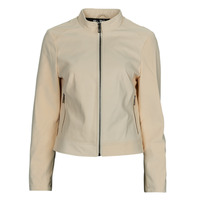 material Women Leather jackets / Imitation leather Desigual LAS VEGAS White / Broken