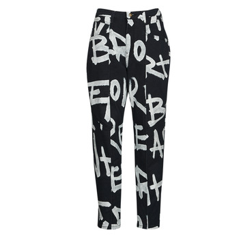 material Women 5-pocket trousers Desigual PANT_BROCHA Black / White