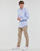 Clothing Men long-sleeved shirts Polo Ralph Lauren CUBDPPPKS-LONG SLEEVE-SPORT SHIRT Blue / White