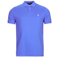 Clothing Men short-sleeved polo shirts Polo Ralph Lauren POLO COUPE DROITE EN COTON BASIC MESH Blue / Maidstone / Blue
