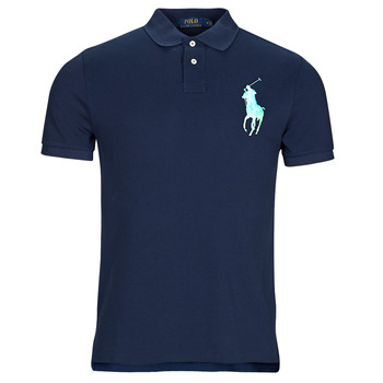 Clothing Men short-sleeved polo shirts Polo Ralph Lauren SSKCCMSLM1-SHORT SLEEVE-POLO SHIRT Marine / Cruise / Navy