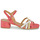 Shoes Women Sandals JB Martin VICTORIA Velvet / Pink / Yellow / Chalk