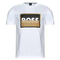 Clothing Men short-sleeved t-shirts BOSS Tessler 185 White