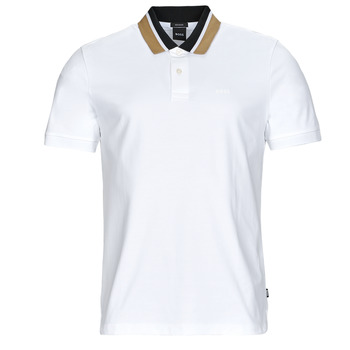Clothing Men short-sleeved polo shirts BOSS Parlay 173 White