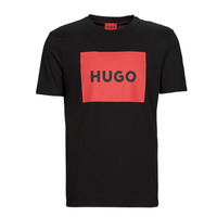 Clothing Men short-sleeved t-shirts HUGO Dulive222 Black / Red