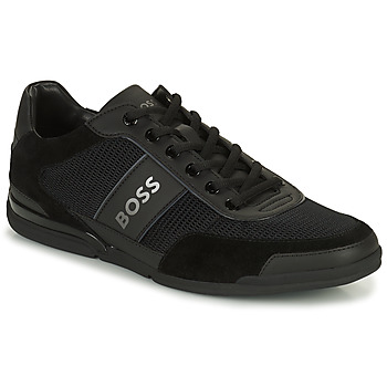 Shoes Men Low top trainers BOSS Saturn_Lowp_pulg Black