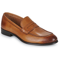 Shoes Men Loafers Pellet AUGUSTE Veal / Brushed / Cognac