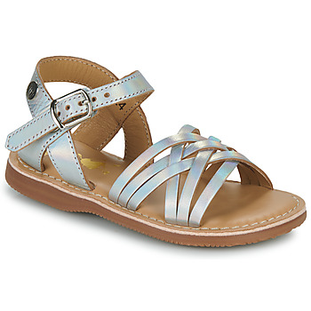 Shoes Girl Sandals Little Mary HERMELLE Silver