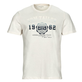 Clothing Men short-sleeved t-shirts Tom Tailor 1027028 Beige
