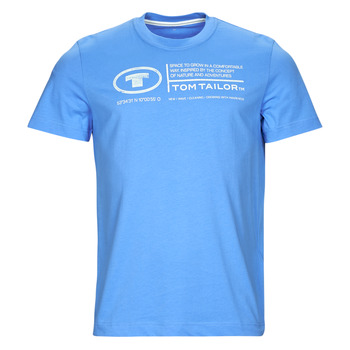 Clothing Men short-sleeved t-shirts Tom Tailor 1035611 Blue