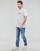 Clothing Men short-sleeved t-shirts Quiksilver BETWEEN THE LINES SS White / Blue