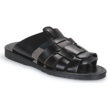 Shoes Men Sandals Pellet DAVID Veal / Smooth / Black