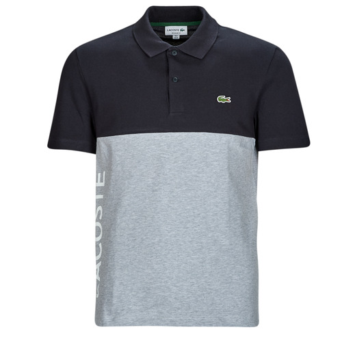 Lacoste Marine / Grey - Fast delivery  Spartoo Europe ! - Clothing  short-sleeved polo shirts Men 96,80 €