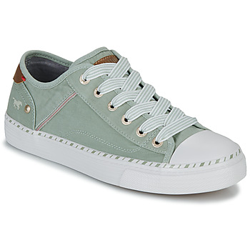 Shoes Women Low top trainers Mustang 1376303 Green