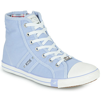 Shoes Women High top trainers Mustang 1099506 Blue