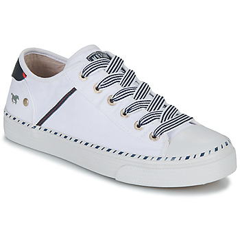 Shoes Women Low top trainers Mustang 1376303 White