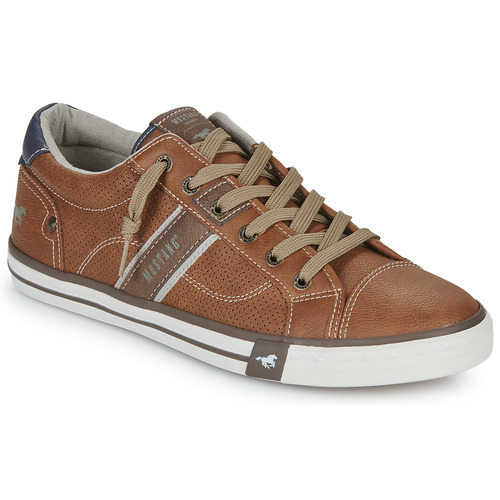 Shoes Men Low top trainers Mustang 4072316 Brown