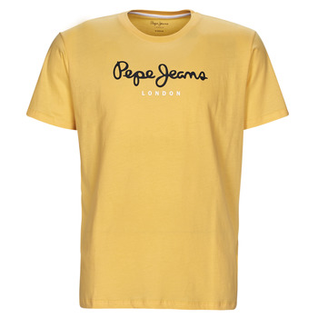 Clothing Men short-sleeved t-shirts Pepe jeans EGGO N Yellow
