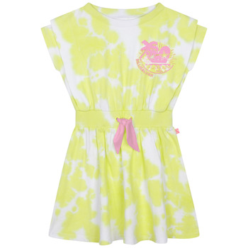 Clothing Girl Short Dresses Billieblush U12806-549 Yellow / White