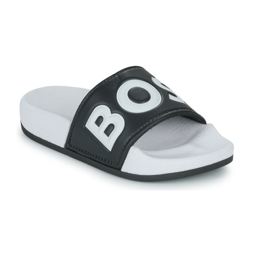 Shoes Boy Sliders BOSS J29326-09B-J White / Black