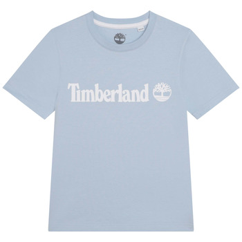 Clothing Boy short-sleeved t-shirts Timberland  Blue / Clear