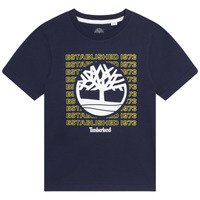 Clothing Boy short-sleeved t-shirts Timberland  Marine
