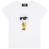 Clothing Girl short-sleeved t-shirts Karl Lagerfeld Z15417-N05-B White