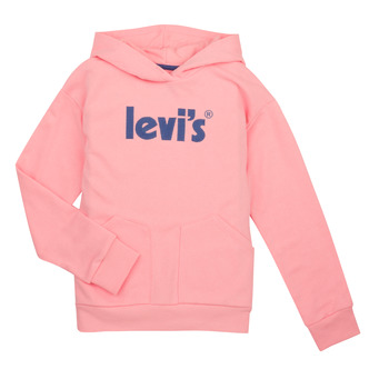 Clothing Girl sweaters Levi's LVG SQUARE POCKET HOODIE Pink