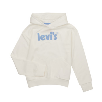 Clothing Girl sweaters Levi's LVG SQUARE POCKET HOODIE White