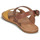 Shoes Women Sandals Clarks KARSEA STRAP Brown / Yellow