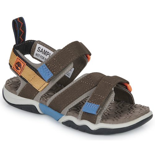 Shoes Boy Sandals Timberland ADVENTURE SEEKER SANDAL Brown / Beige / Blue