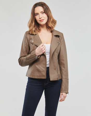 Only ONLGEMMA FAUX LEATHER BIKER Taupe