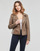 Clothing Women Leather jackets / Imitation leather Only ONLGEMMA FAUX LEATHER BIKER Taupe