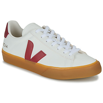 Shoes Low top trainers Veja CAMPO White / Bordeaux