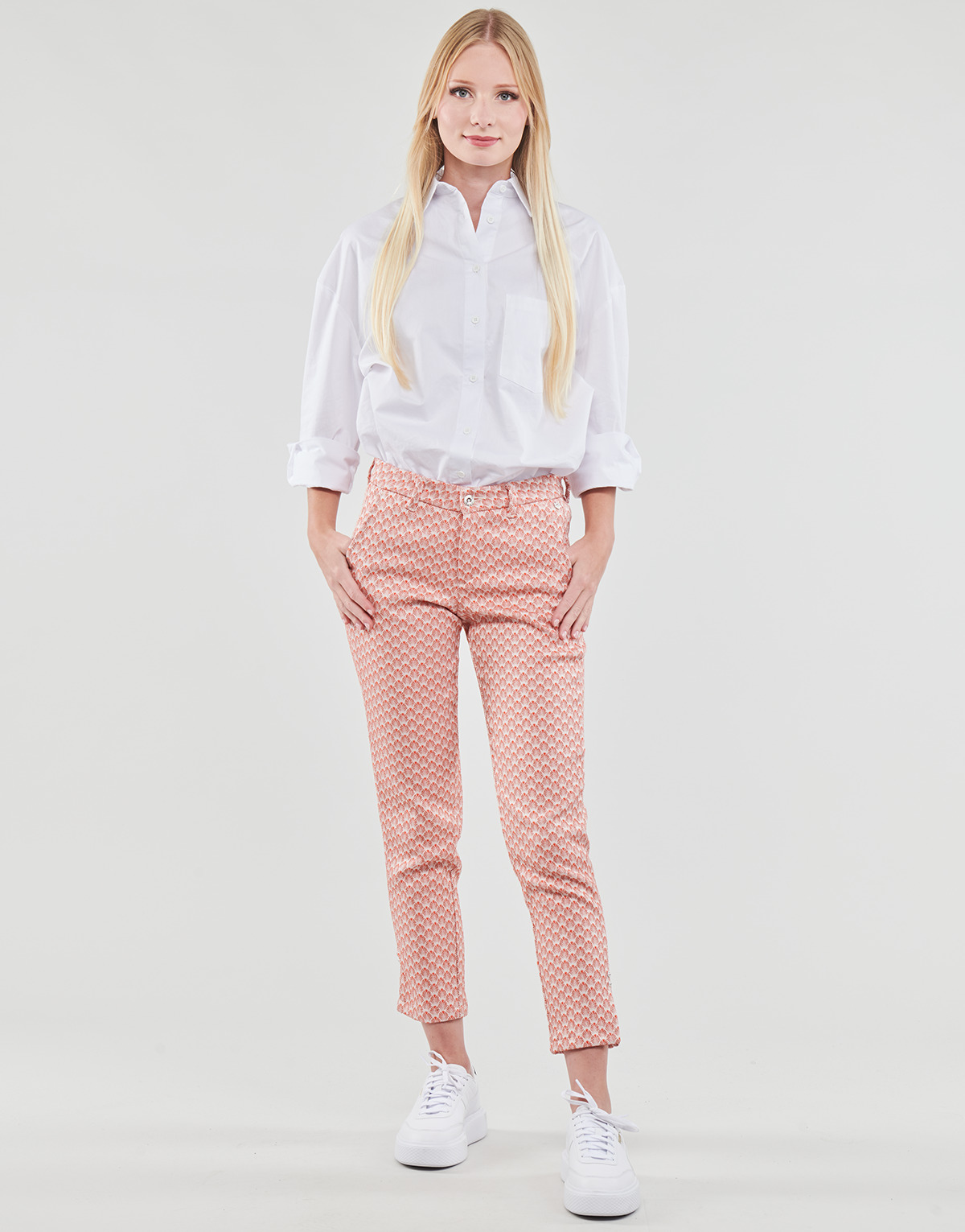 Clothing Women 5-pocket trousers Freeman T.Porter ADELIE PALMITA Pink